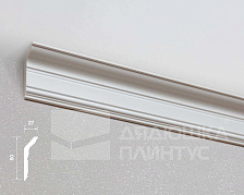 Карниз из полистирола высокой плотности HI WOOD L1902S 80мм х 27мм х 2,0м.