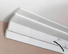 Карниз потолочный NMC WT24 150*150*2000 Белый под покраску