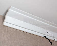 Карниз потолочный NMC WT26 75*75*2000 Белый под покраску